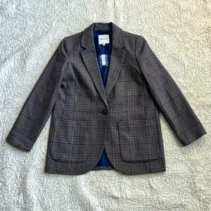 NWT Madewell Larsen Blazer in Hawsell Plaid, size Medium